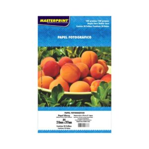 Papel Fotograf Masterprint DuplaFace 180g A4 20Fls