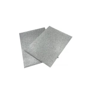 Papel Emborrachado Glitão Prata Pct c/5