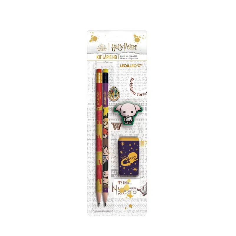 Kit Harry Potter 2 Lápis+Borr+Apont Leo&Leo R-71625
