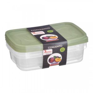 Conj. 3 Potes Retan. 800ml Santana R-3508