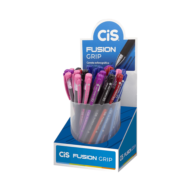Caneta Esf. Cis Fusion Grip Emborr Sort 0.7 C/30