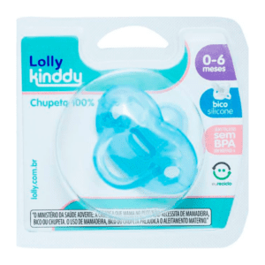 Chupeta 100% Silicone Masc Lolly R-6014-01-N