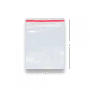 Saco Zip N°1 5X7cm Transp. C/100 Vabene R-2901