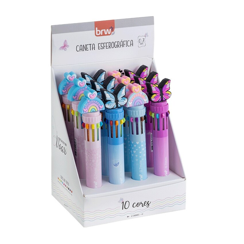 Caneta Esf. Soul Dreams 10 Cores C/12 BRW R-CA0503