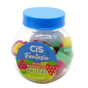Borracha Mini Fantasia Frutas Cis Sort C/20 R-3410