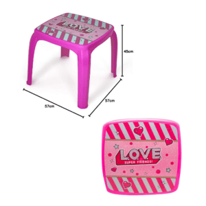 Mesa Infantil Love 45x57x57cm RS Usual R-469