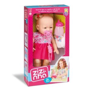 Brinq Divertoys Boneca Zizinha Faz 34cm R-8163