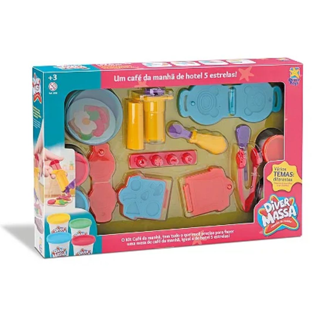 Brinq Divertoys Kit Café Massa Modelar+Ac. R-8199