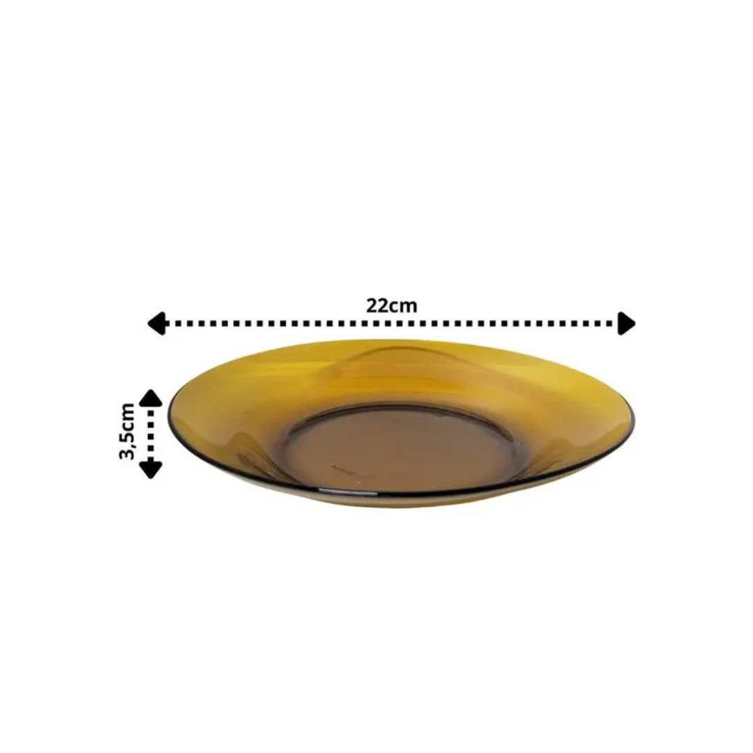 Prato Fundo 22,5cm Marrom Fratelli Euro 27324 - Imagem 2