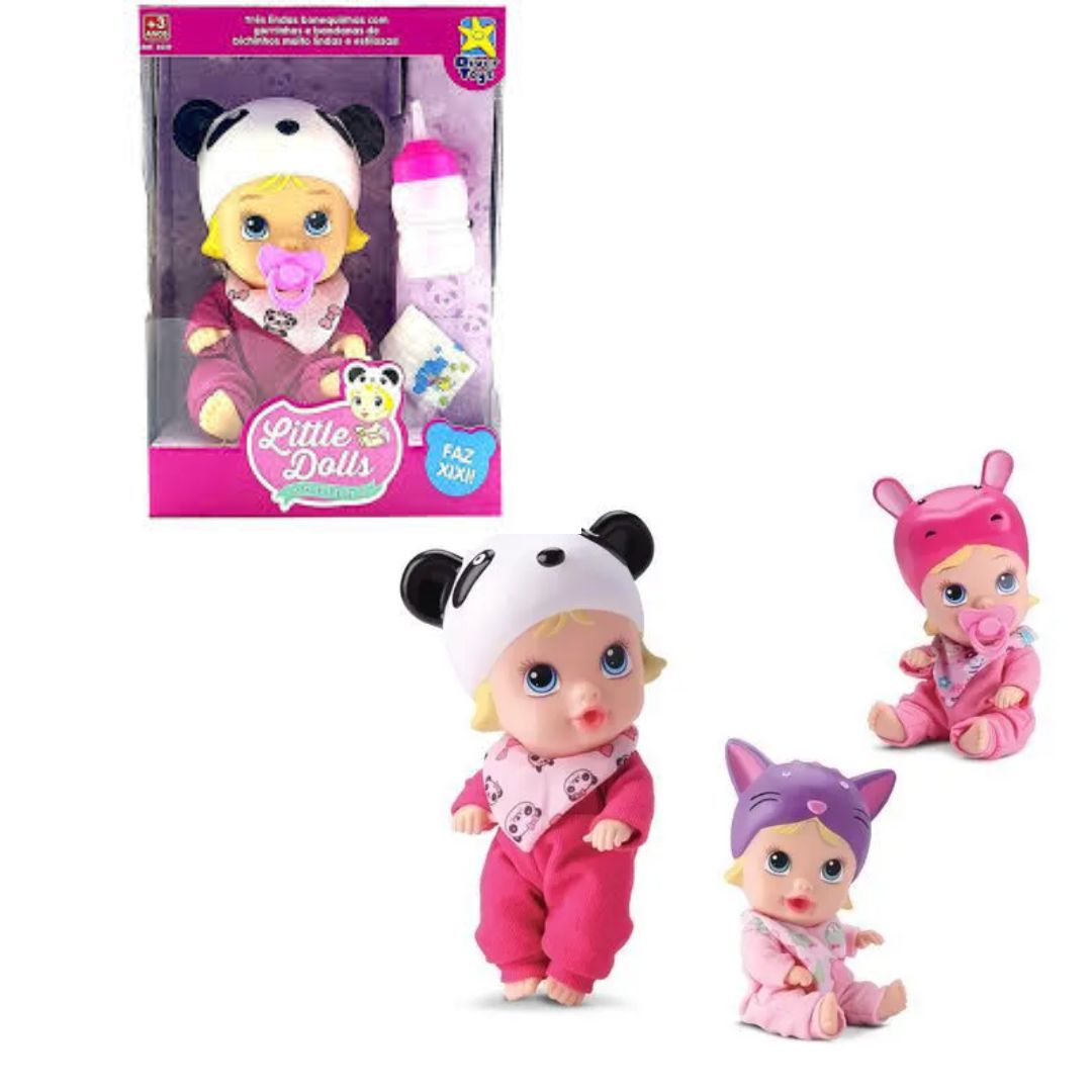 Brinq Divertoys Boneca Dolls Soninho 15cm R-8019