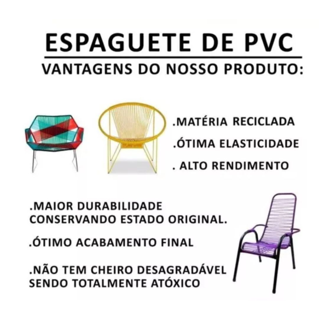 Cordão P/ Cadeira 6mm 1Kg Verde Limão (PCT/12 - Imagem 2