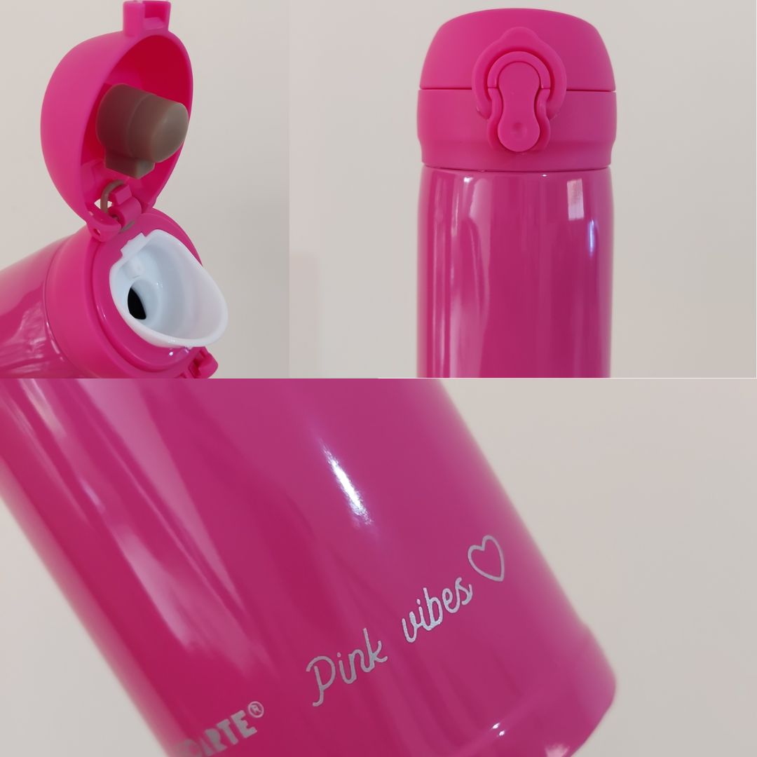 Garrafa Térmica Pink Vibes 340ml LeoArt R-97809 - Imagem 2