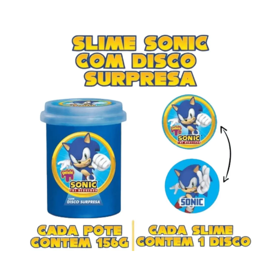 Brinq Slime Sonic Sup 152g Gelelé(DP24) Doce 1761 - Imagem 2