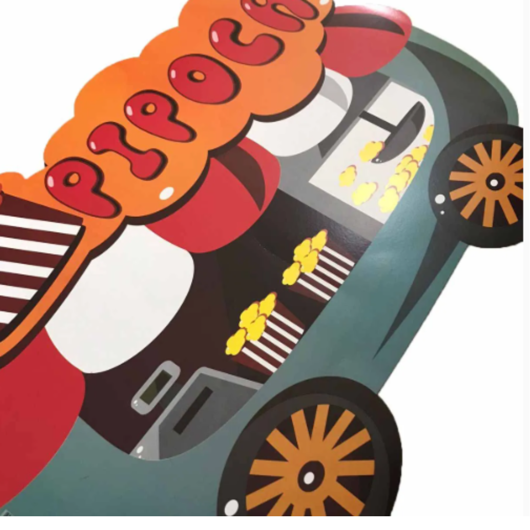 Placa Carrinho de Pipoca Reino Festas 494 - Imagem 2