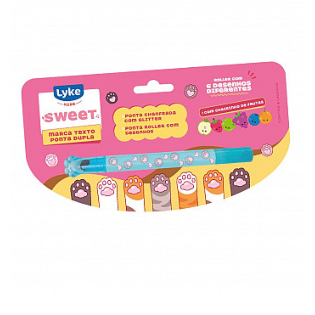 Marcador Roller+Glitter 2 Ponta Sort Lyke R-105269 - Imagem 2