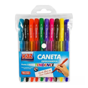 Caneta Esf 1.0 Tendence 10Cor C/10 Kazan R-KZ98146