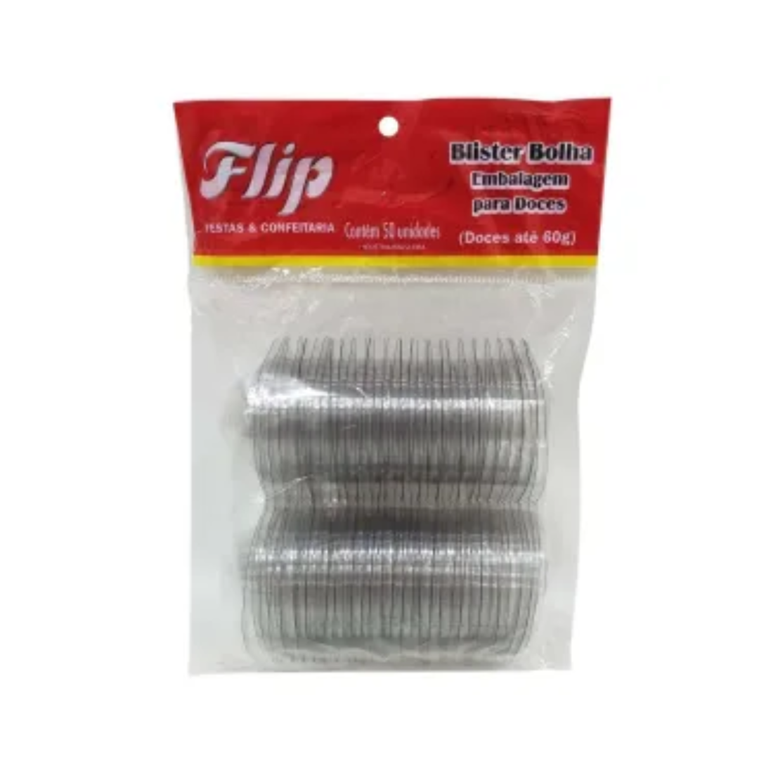 Emb P/ Doces Blister Bolha 60g C/50 TR Flip R-4785