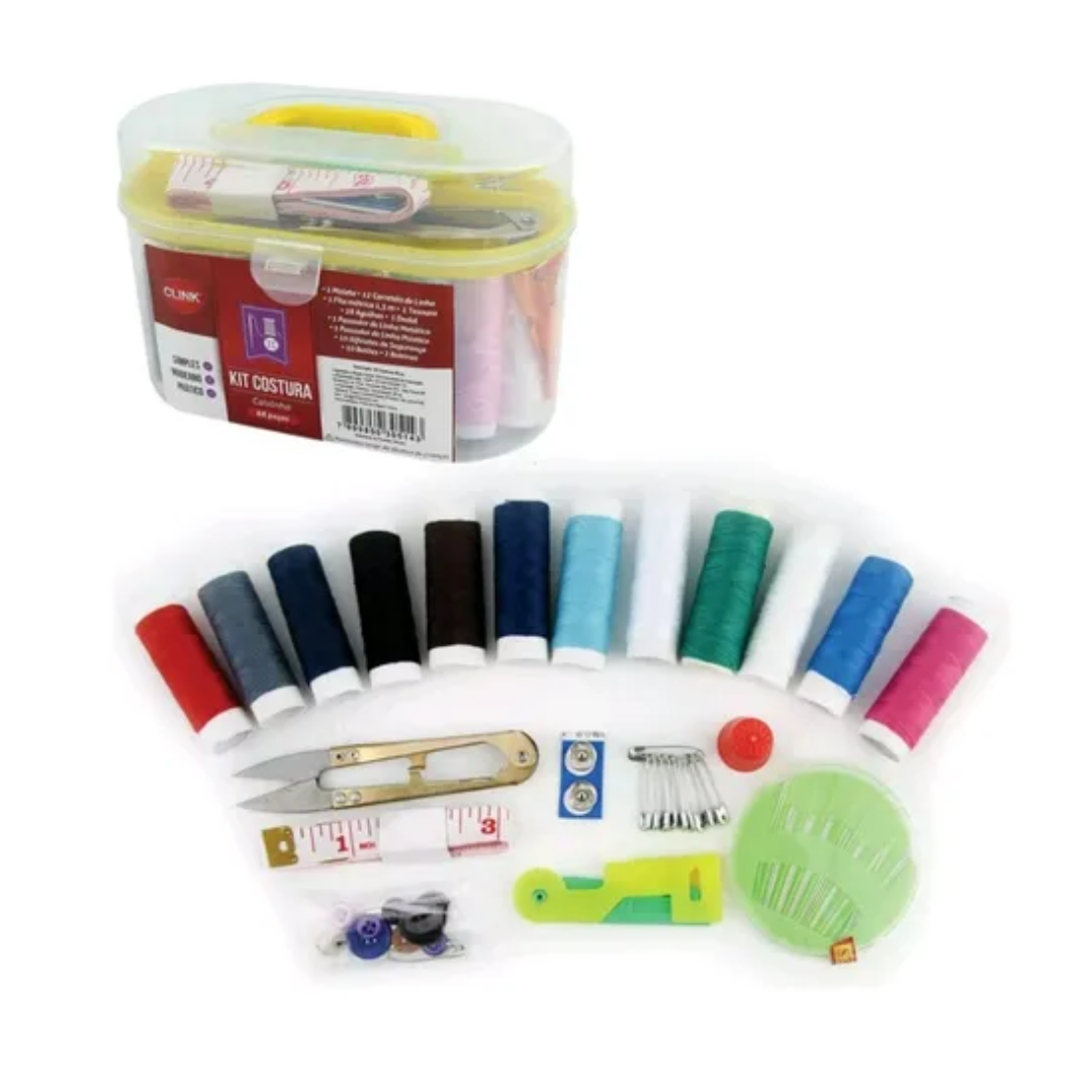 Kit Costura Plastico 64 Pçs C3B R- CB1739