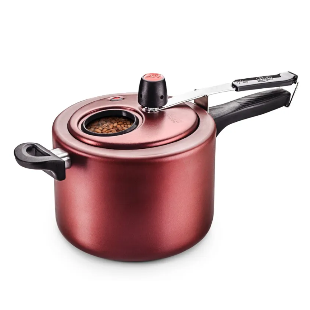 Panela Pressão Visor Vidro 4,5L Cereja MTA R-6023