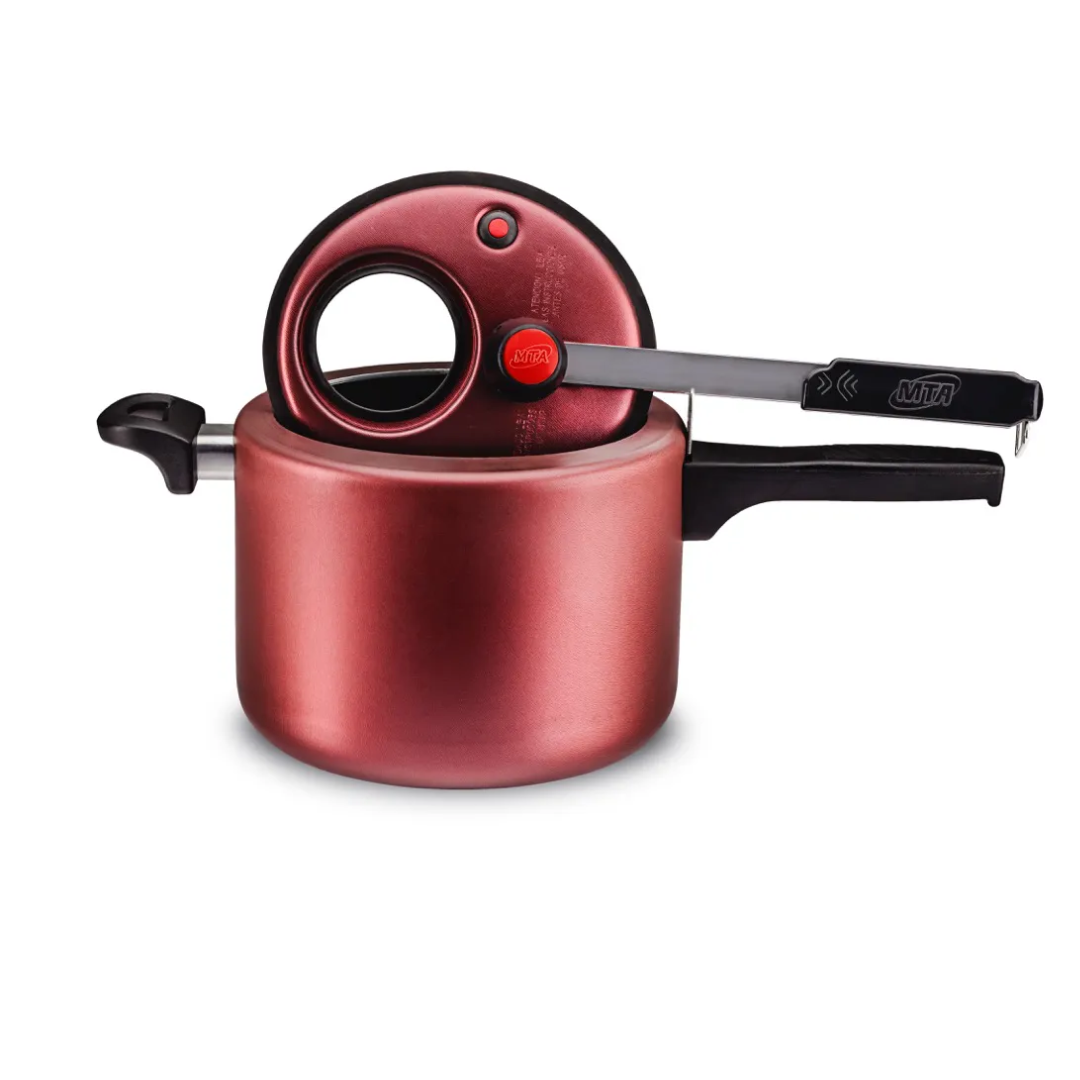 Panela Pressão Visor Vidro 4,5L Cereja MTA R-6023 - Imagem 3