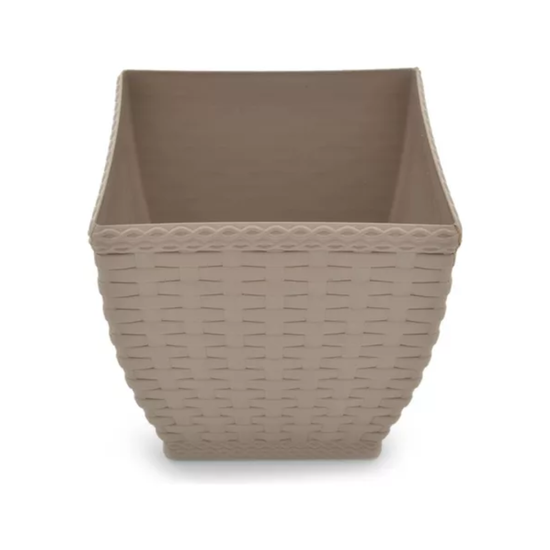 Vaso Cachepo Quad 5,4L Palha Injeplastec 631 - Imagem 2