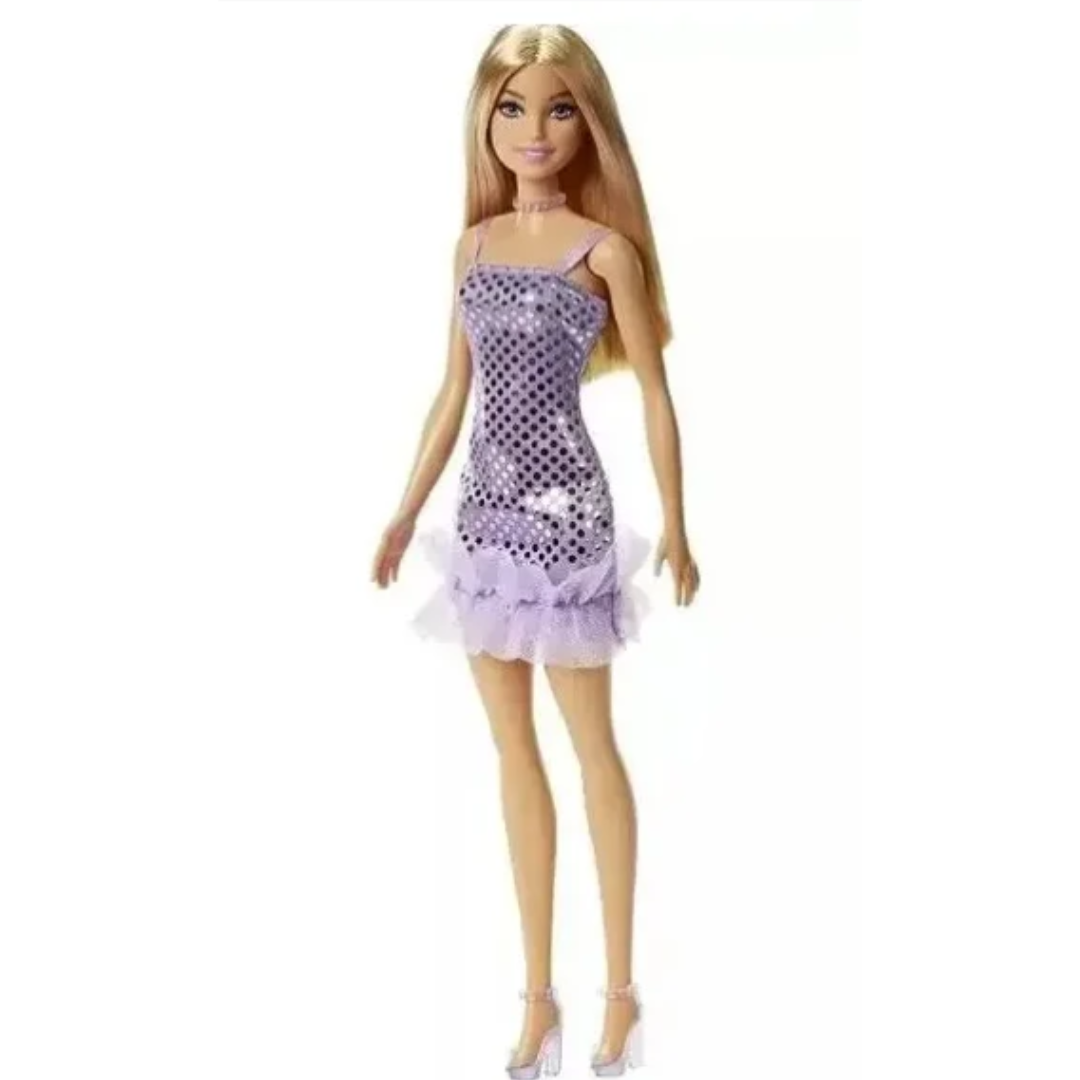 Brinq. Boneca Barbie Glitter Sortido Mattel T7580 - Imagem 5