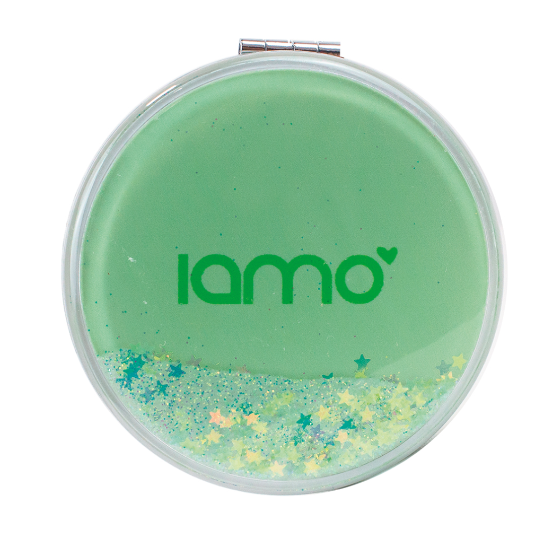 Espelho Bolsa Glitter e Agua Redondo Iamo YS43642 - Imagem 3