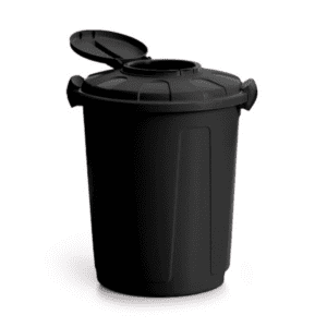 Lixeira Tampa Dupla/ Trava PT 60L Injeplaste 208
