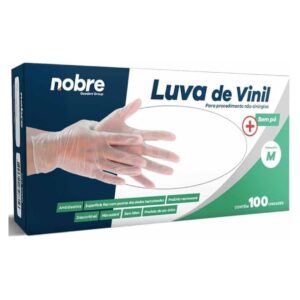 Luva Vinil  S/Pó P C/100un Nobre 51502