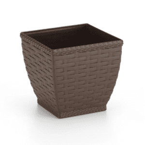 Vaso Cachepo Quad 13,1L Coffe Injeplastec  646