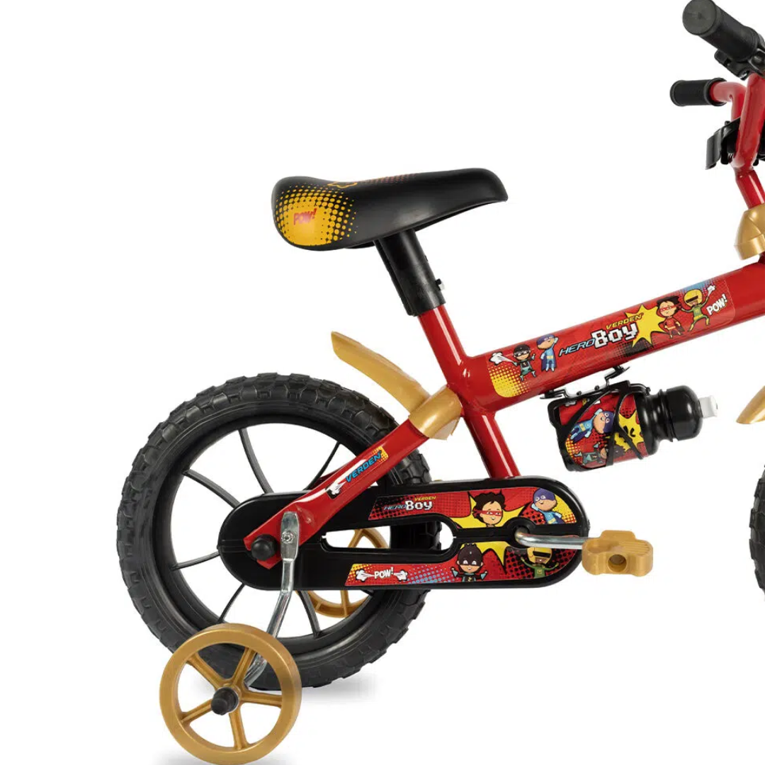 Bicicleta Hero Boy VM/Dourado Aro12 Verden R-10500 - Imagem 5