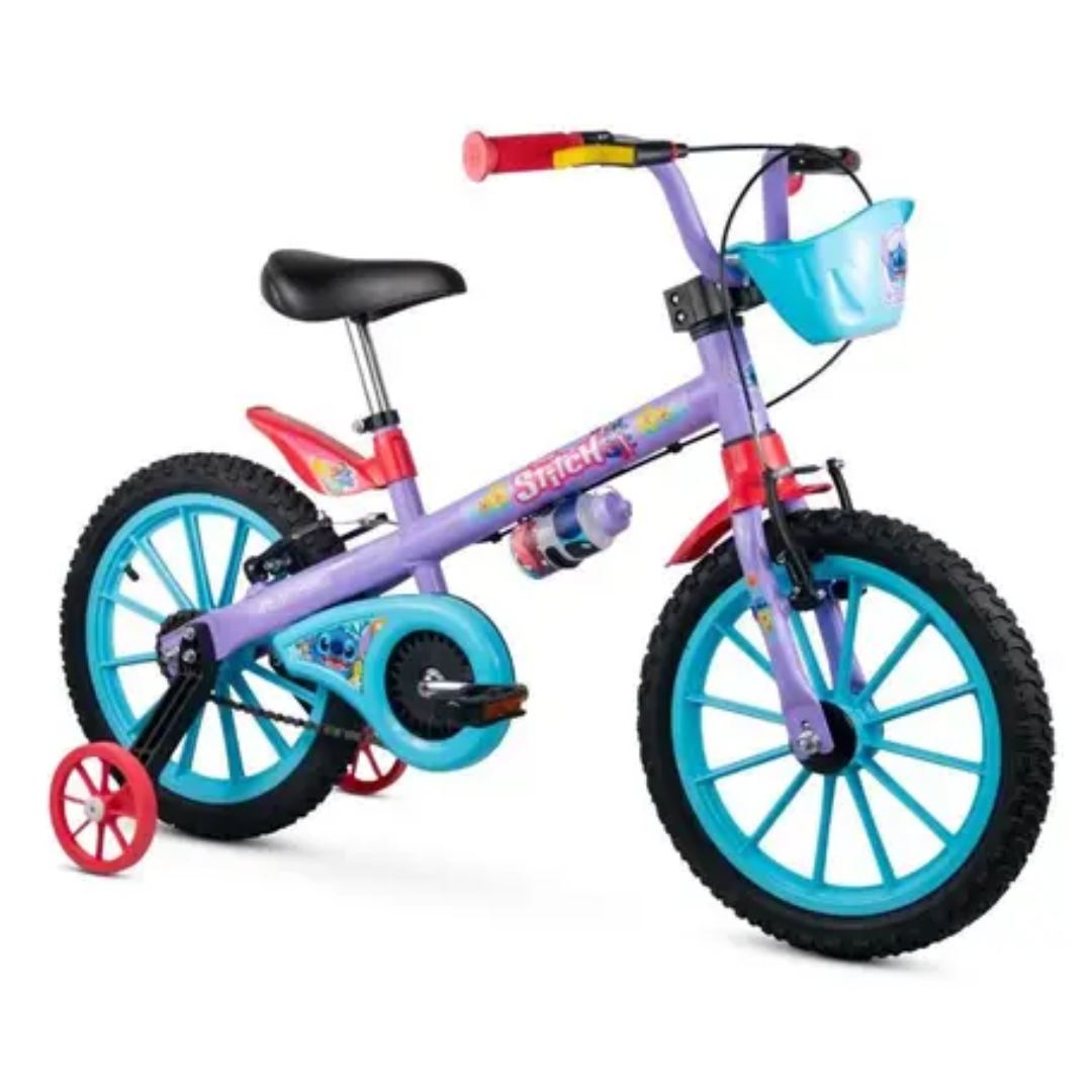 Bicicleta Stitch LL/AZ/ C/Rodas Aro 16 Nathor 0008