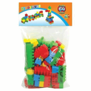 Brinq. Bloco Montar Rampa Divertida 64pç GGB R-473