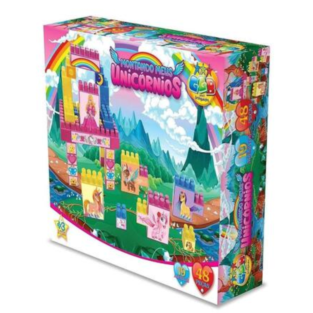 Brinq. Montando Unicornios C/48pçs GGB R-376 - Imagem 4