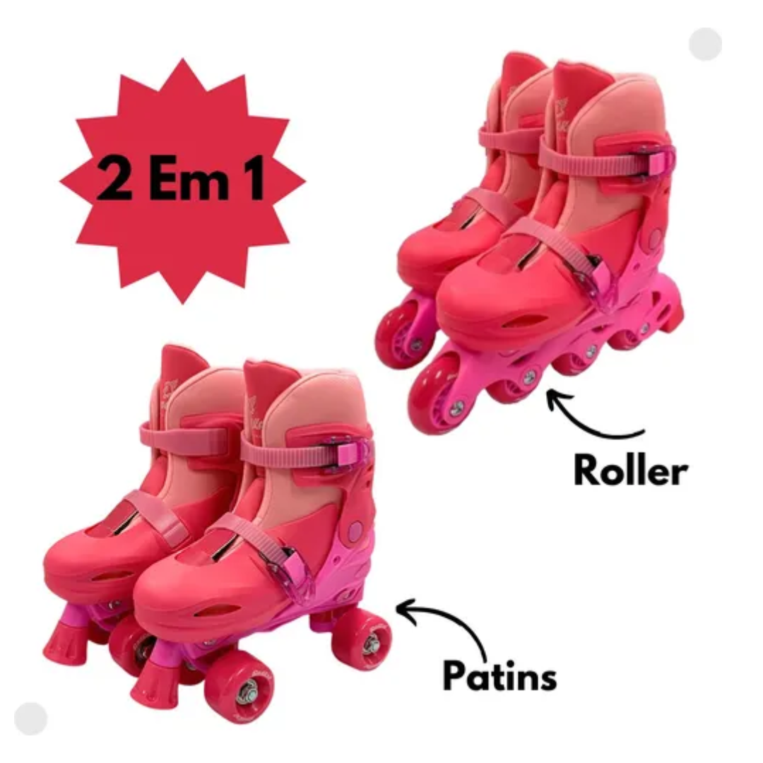 Brinq. Patins 2x1 Acess 34-37 RS Fenix PK2-01R - Imagem 5