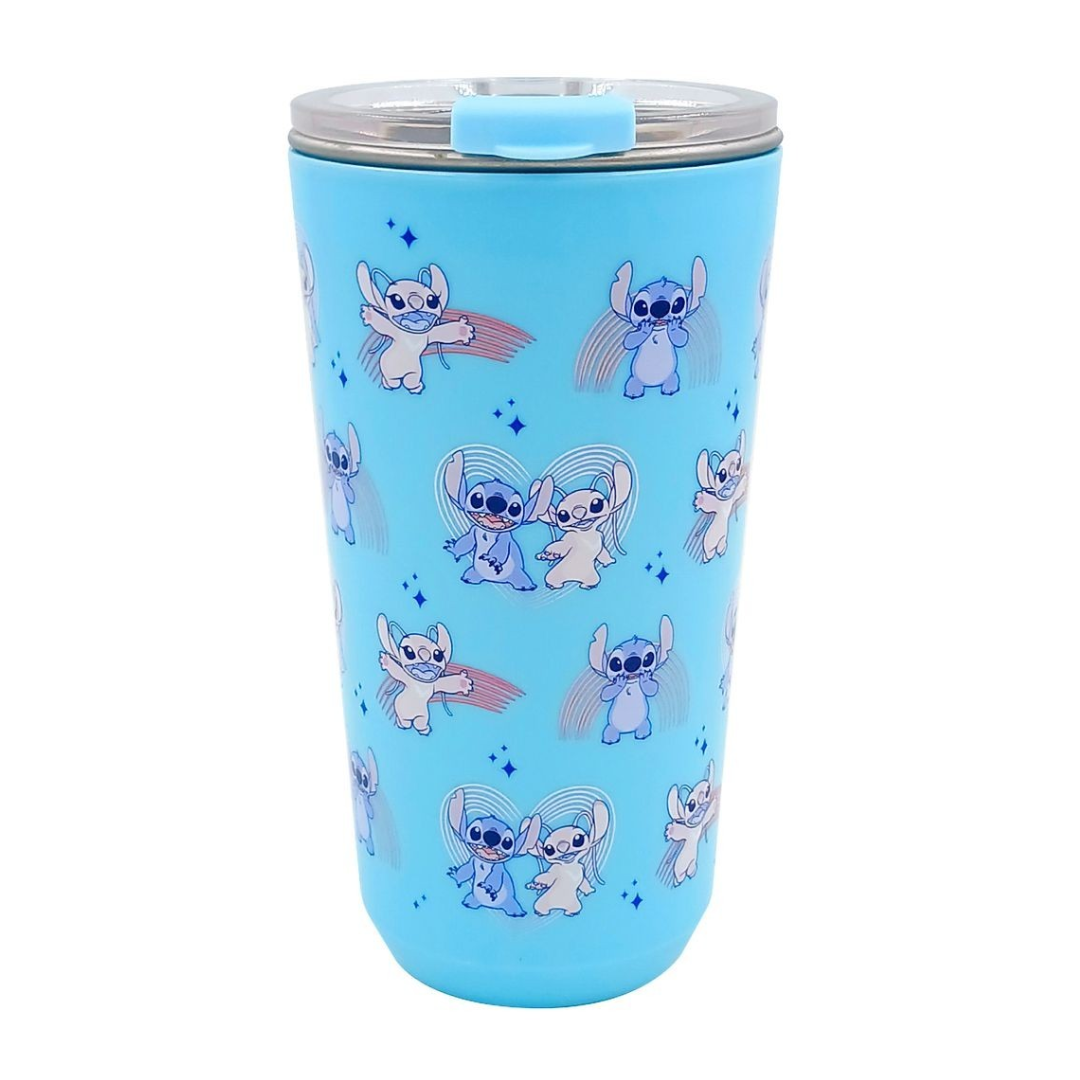 Copo tampa Stitch Love 500ml Zona Criati 10025652
