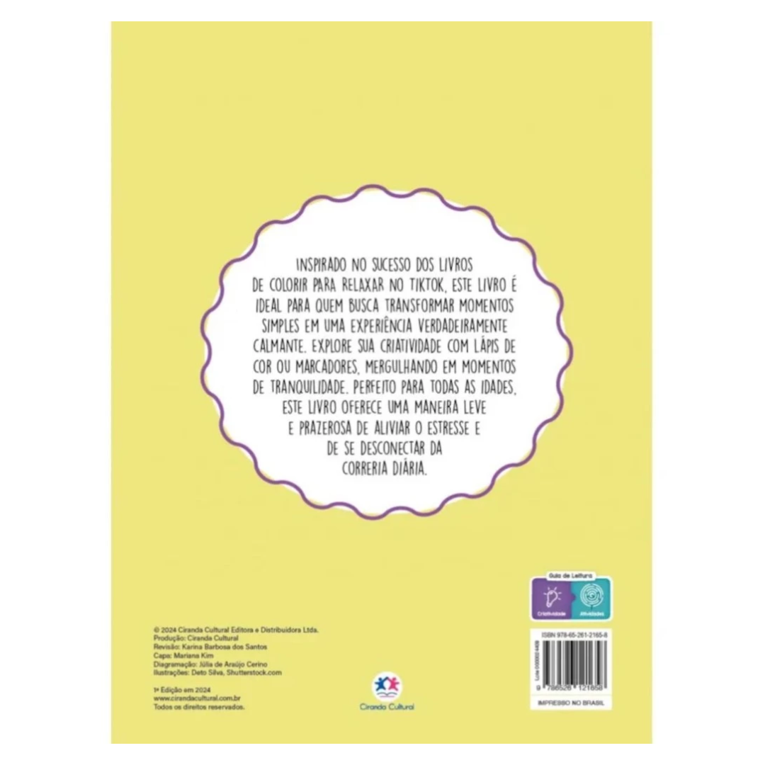 Cozy Animals Livro de colorir Ciranda 2165-8 - Imagem 2