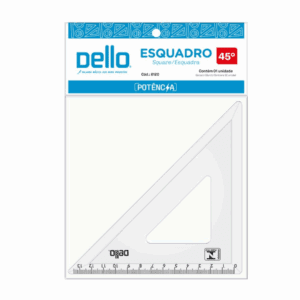 Esquadro 45°  Cristal 13cm Dello R-8120. H.0200