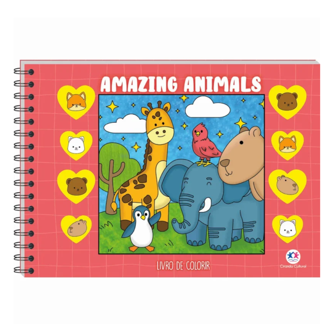 Livro Aprend. animais colorir Ciranda 7046-7