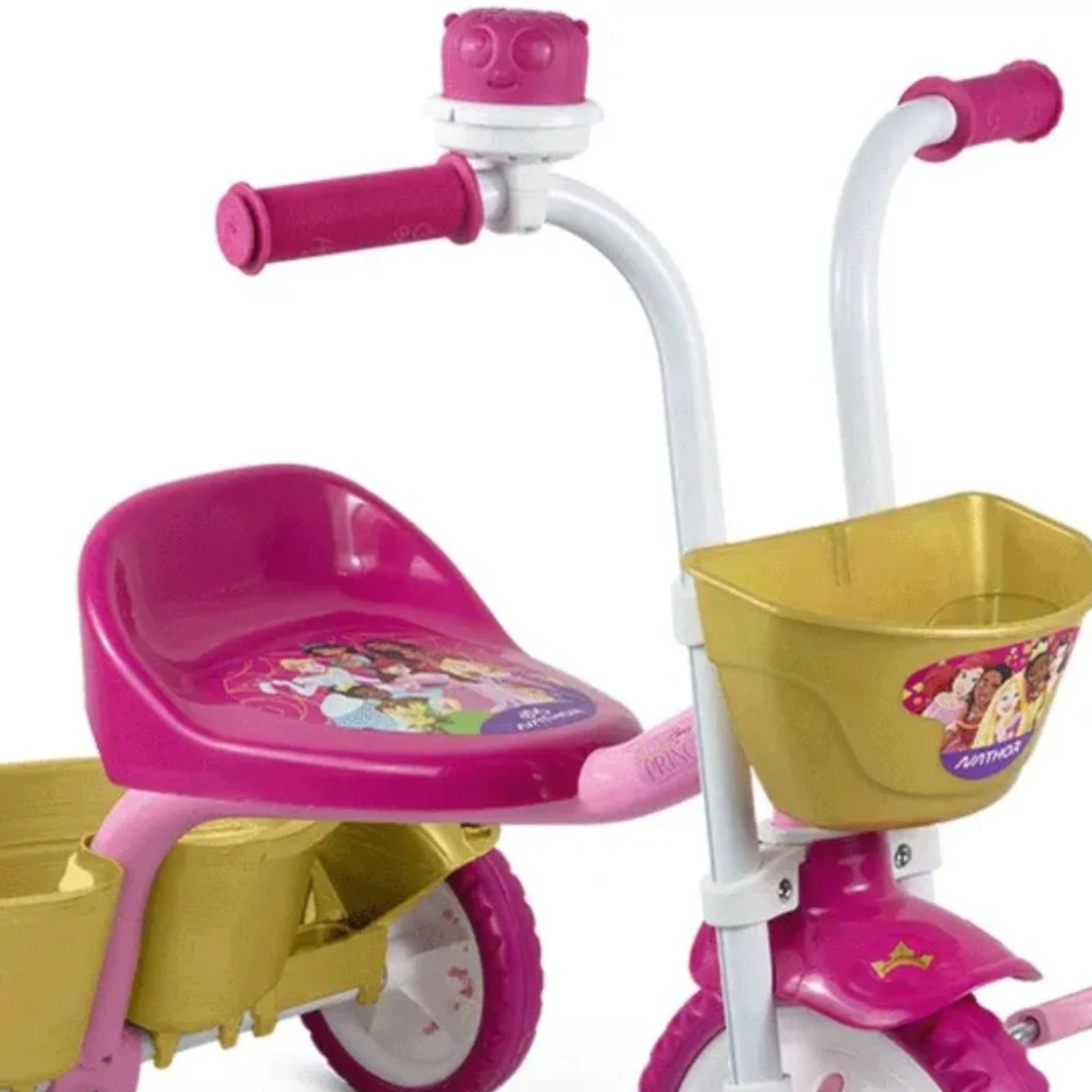 Triciclo C/Cesta Princesas RS/Dourado Nathor 0002 - Imagem 3