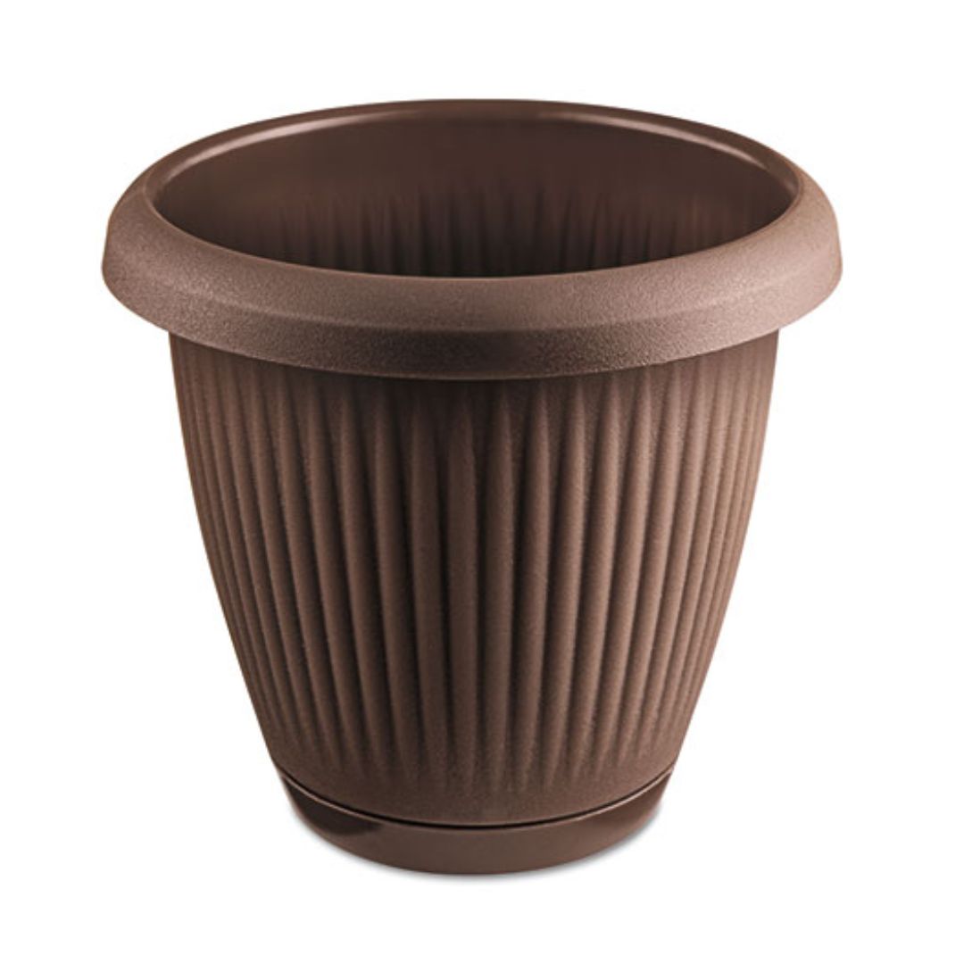 Vaso Prat Redondo 3,2L Marrom Usual R-898