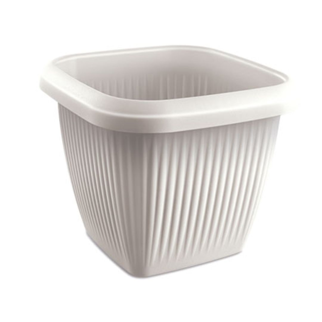 Vaso Quadrado 1L Cinza Claro Usual R-1005