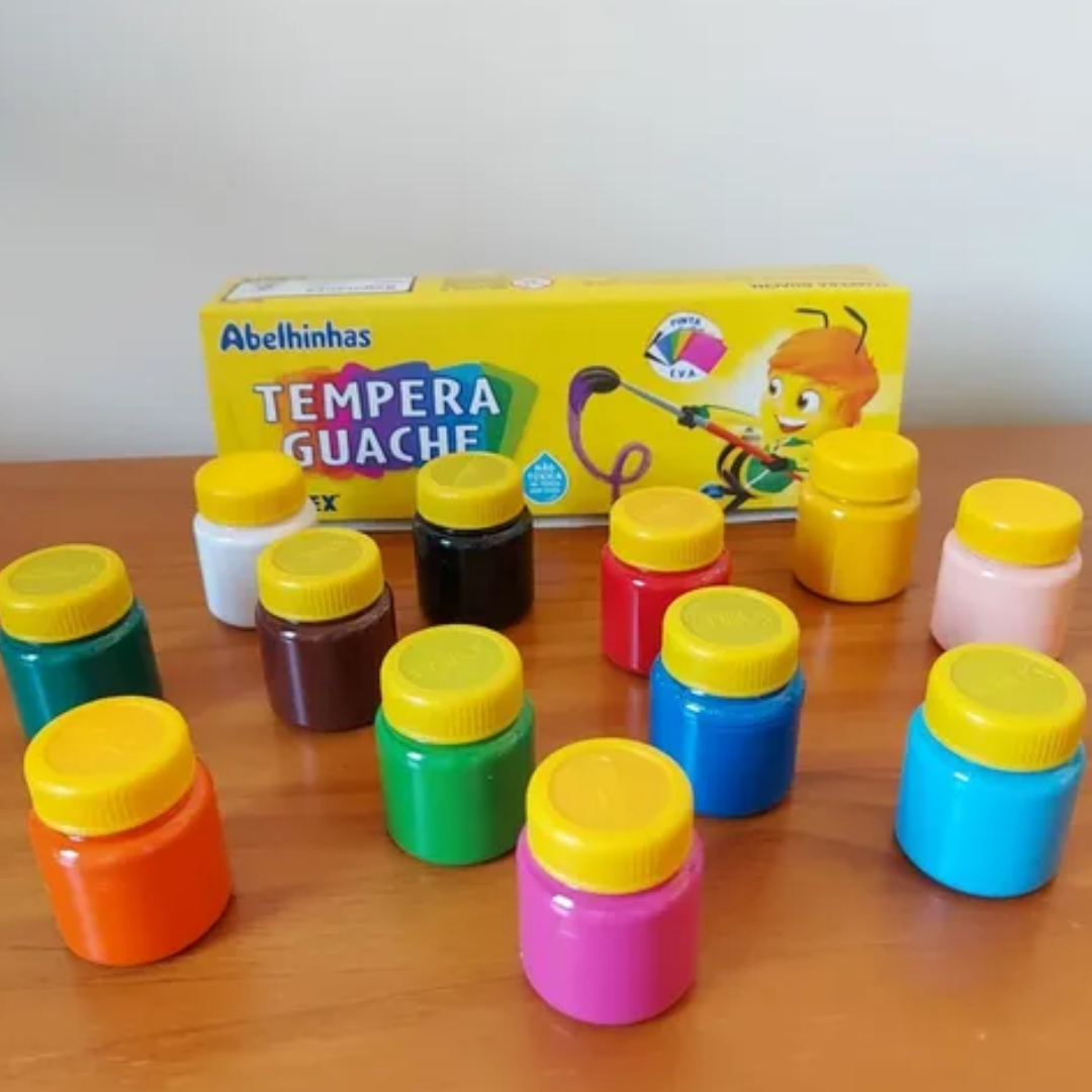 Tinta Guache 15ml 12 Cores Sort Acrilex 2012 CX1/6 - Imagem 2