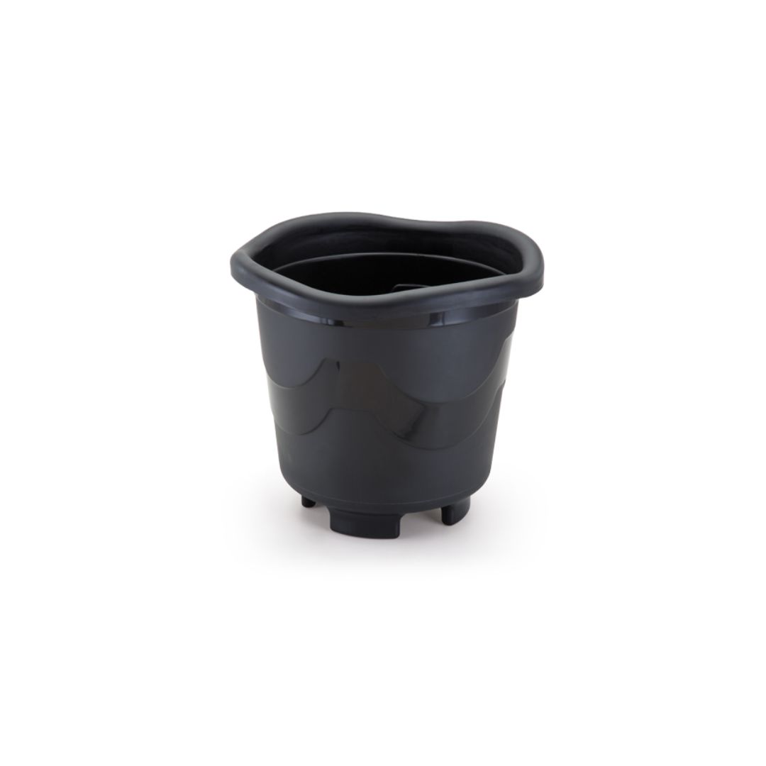 Vaso Redondo Medio Preto Injeplastec R-300 - Imagem 2