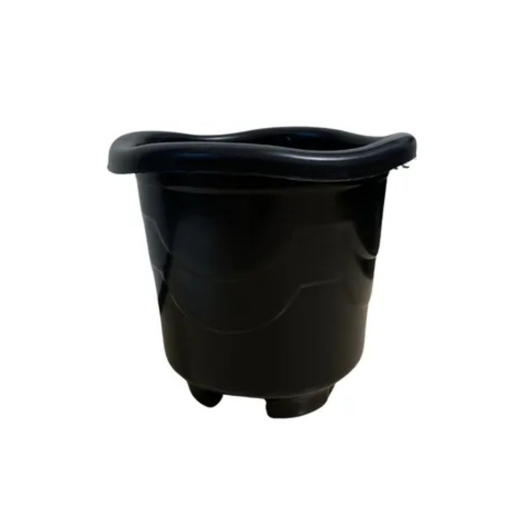 Vaso Redondo Medio Preto Injeplastec R-300 - Imagem 3