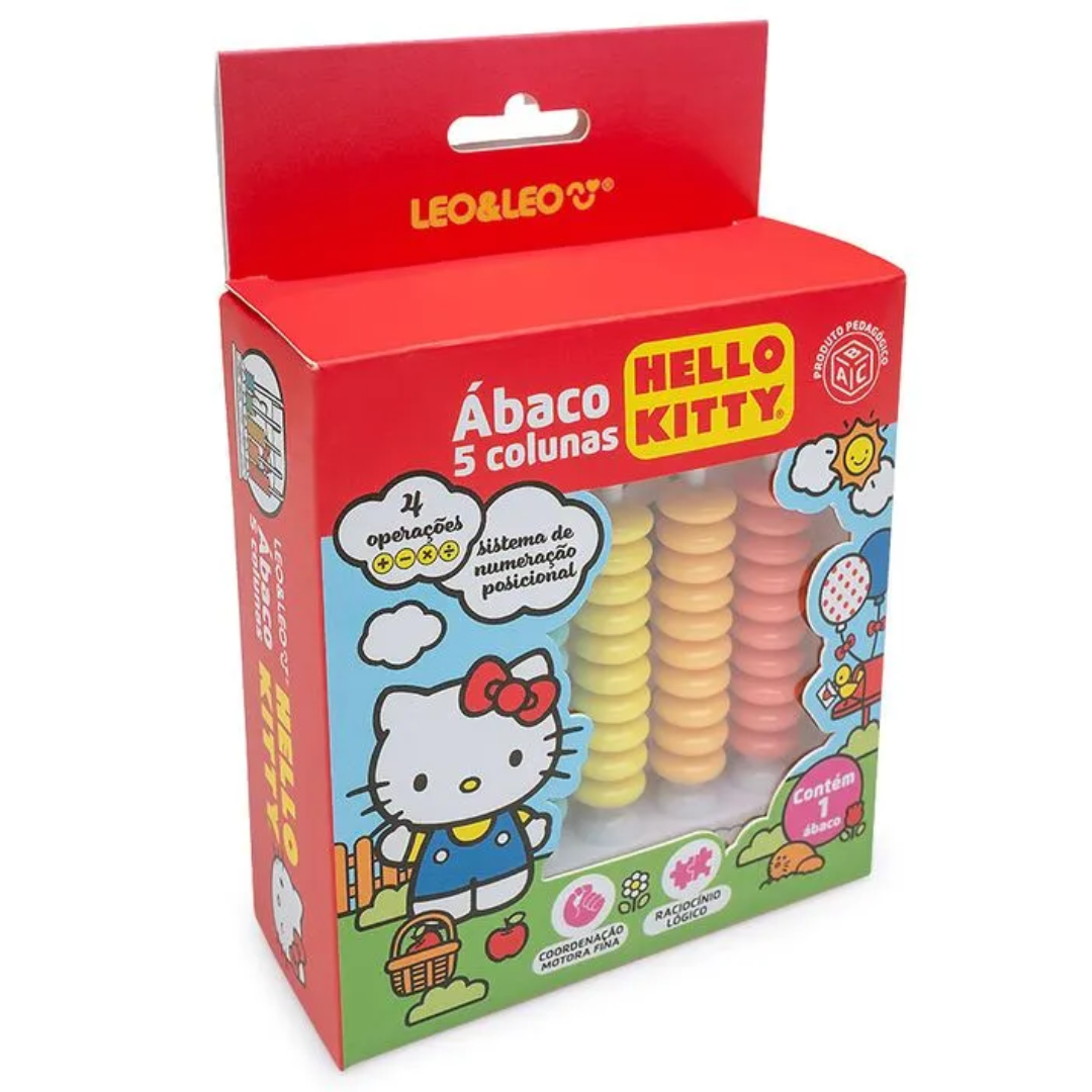 Brinq. Abaco 5 Colunas Verticais Hello R-10456