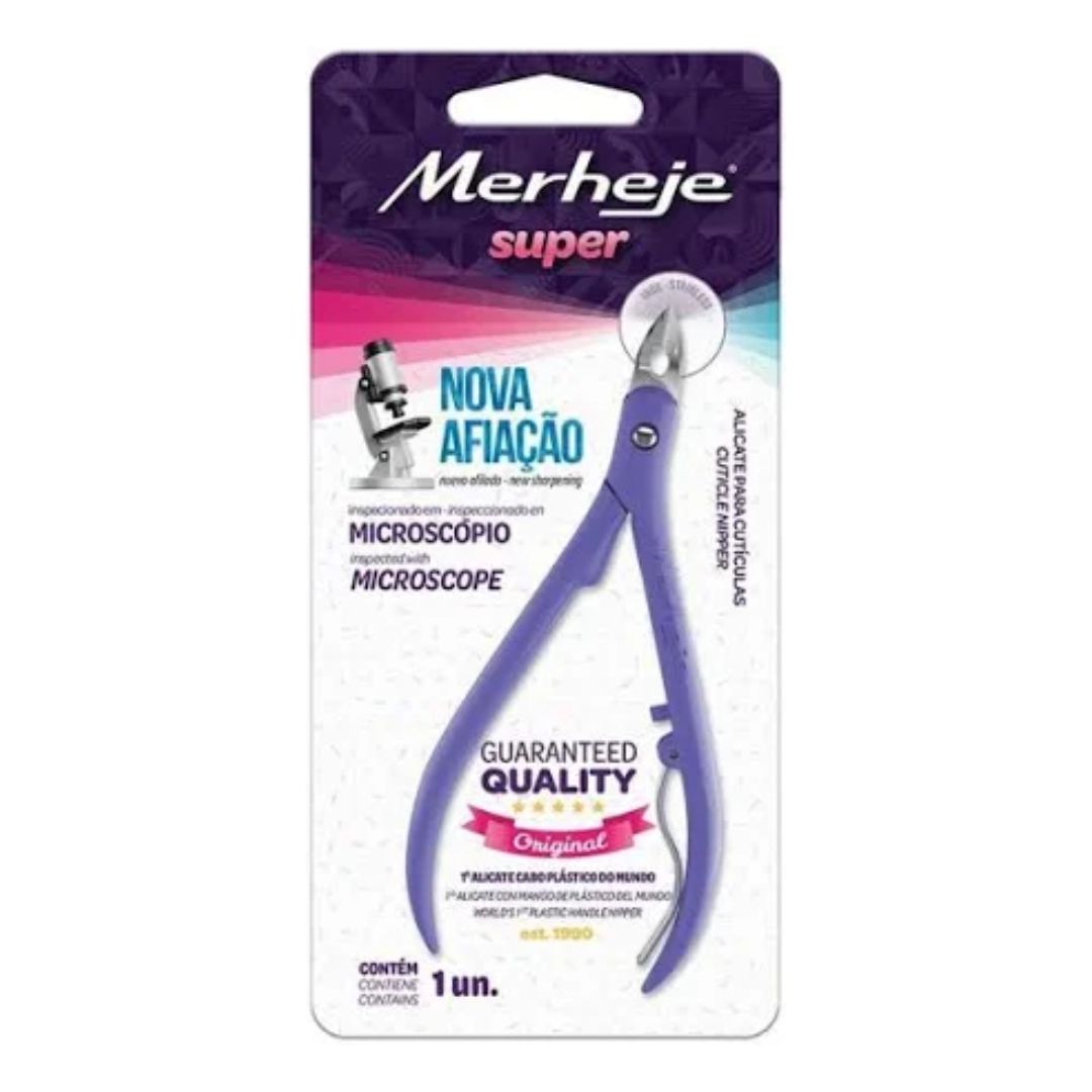 Alicate P/Cutícula Basic Lilas Merheje 9879 - Imagem 2