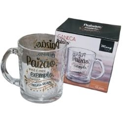 Caneca Vidro Dia dos pais 320ml Wincy FBC02016