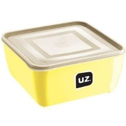 Pote Multiuso Quad. UZ 0,5L Amarelo Ref.UZ297-AM