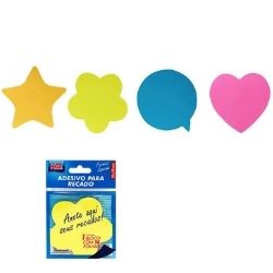 Adesivo Recado Nuvem 70x70mm 200F Neon Kaz KZ2027